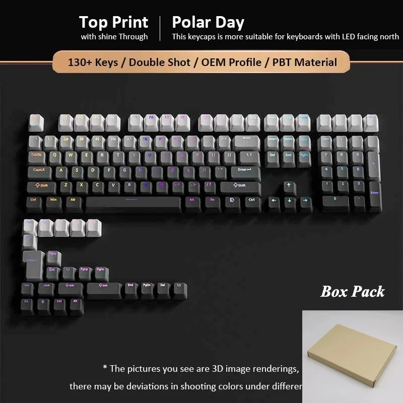 Gradient Keycaps For Cherry Mx Switch Mechanical Keyboard OEM Profile PBT Keycap Black Pink backlit RGB Gamer ISO Layout Key cap