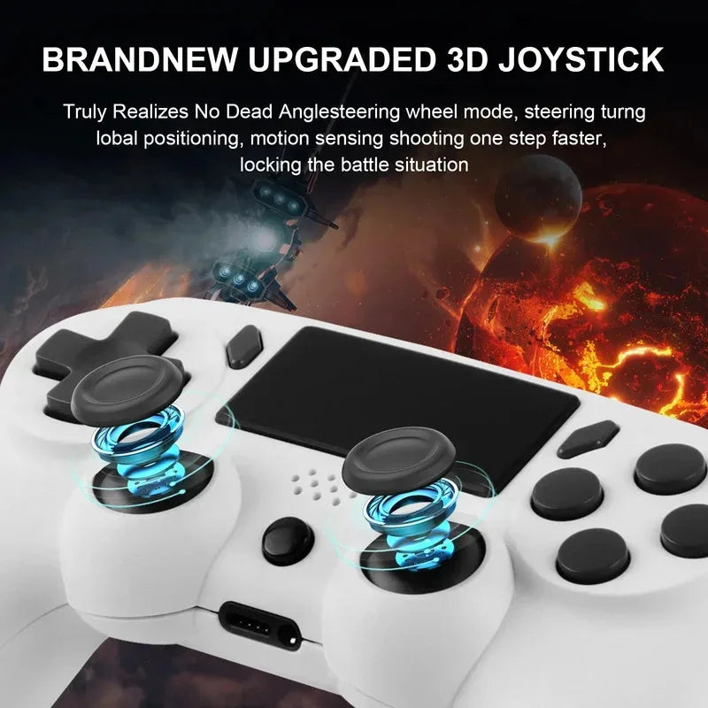 2026 Wireless Gamepad With 6-axis Gyroscope PC Joystick touchpad Dual Vibration For PS5 PS4 PC Multi-function Controller NEW HOT