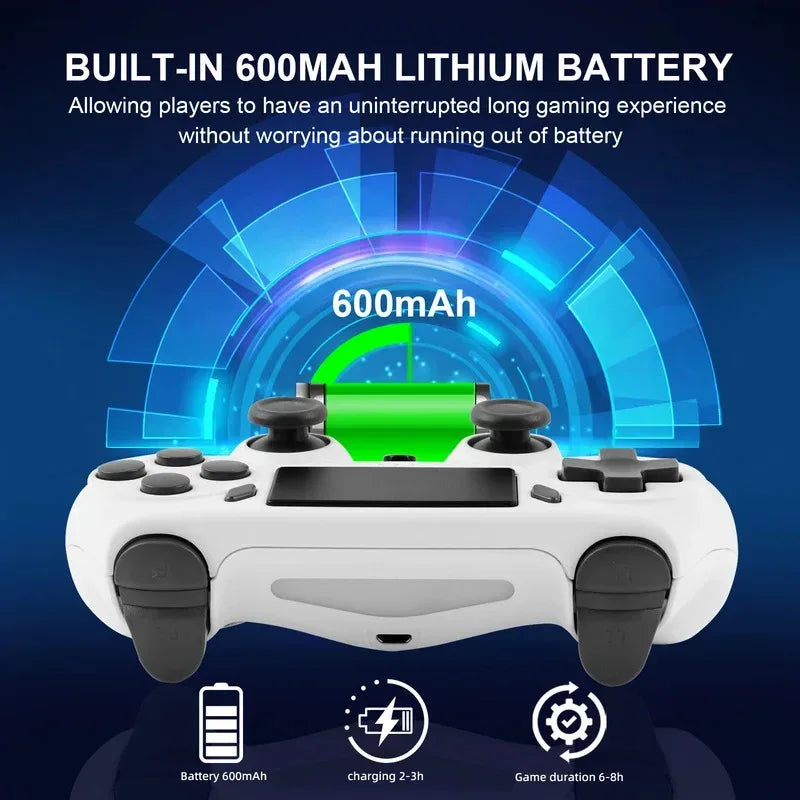 2026 Wireless Gamepad With 6-axis Gyroscope PC Joystick touchpad Dual Vibration For PS5 PS4 PC Multi-function Controller NEW HOT