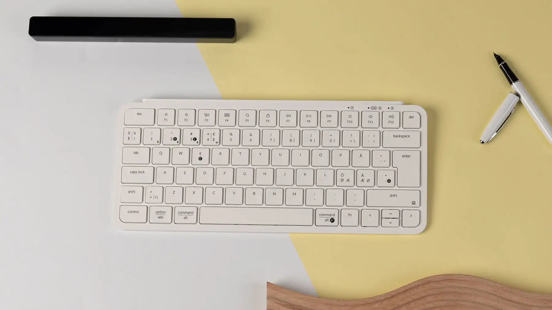 Keychron B1 Pro ISO Layout Ultra-Slim Wireless Keyboard Portable Lightweight 2.4GHz & Bluetooth Connections