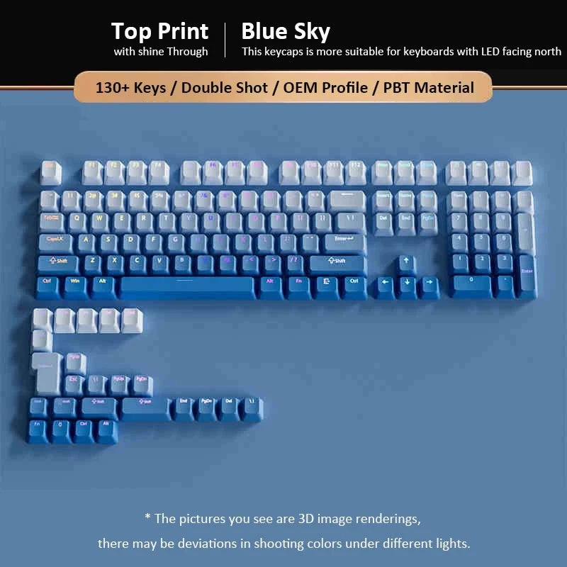 Gradient Keycaps For Cherry Mx Switch Mechanical Keyboard OEM Profile PBT Keycap Black Pink backlit RGB Gamer ISO Layout Key cap