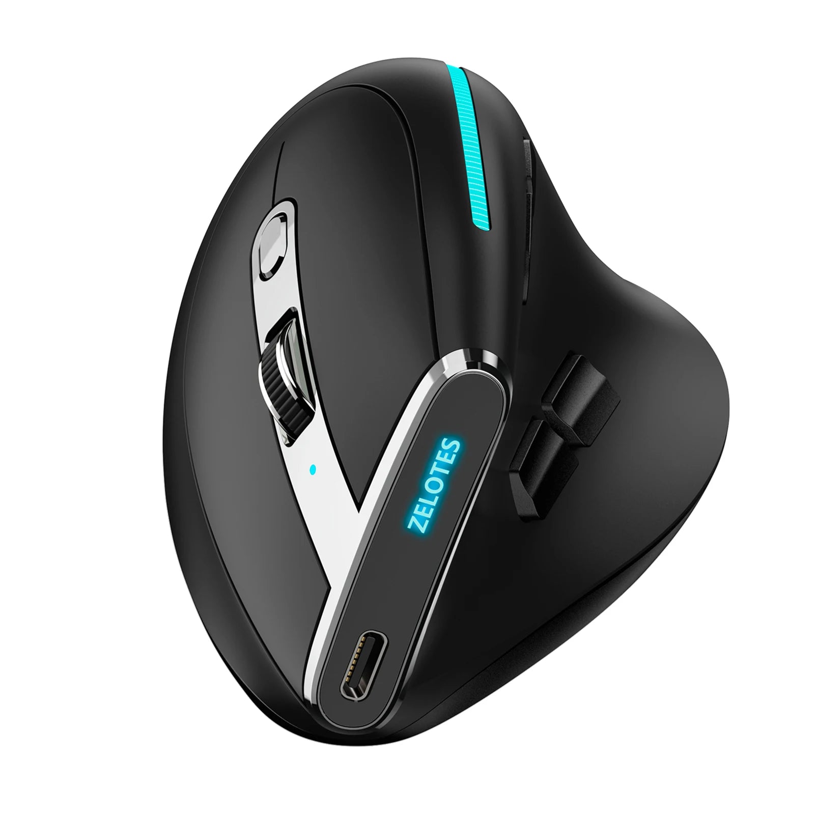 Wireless Vertical 2.4G Bluetooth Mouse Full Color Light 8 Key Programming Five Movement Speed Game Mouse 730mah Lithium Battery