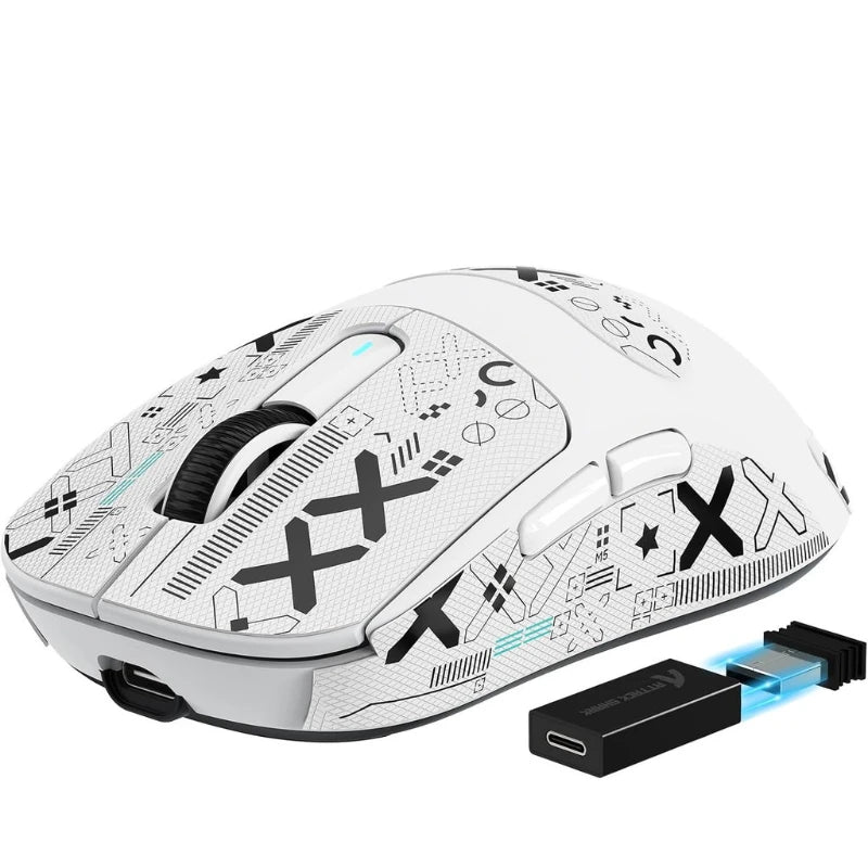 Attack Shark X3 Pro Wireless Gaming Mouse - PAW3395 26000DPI Tri-Mode (2.4G/BT/Wired) Macro Support RGB Ultra-Lightweight Design