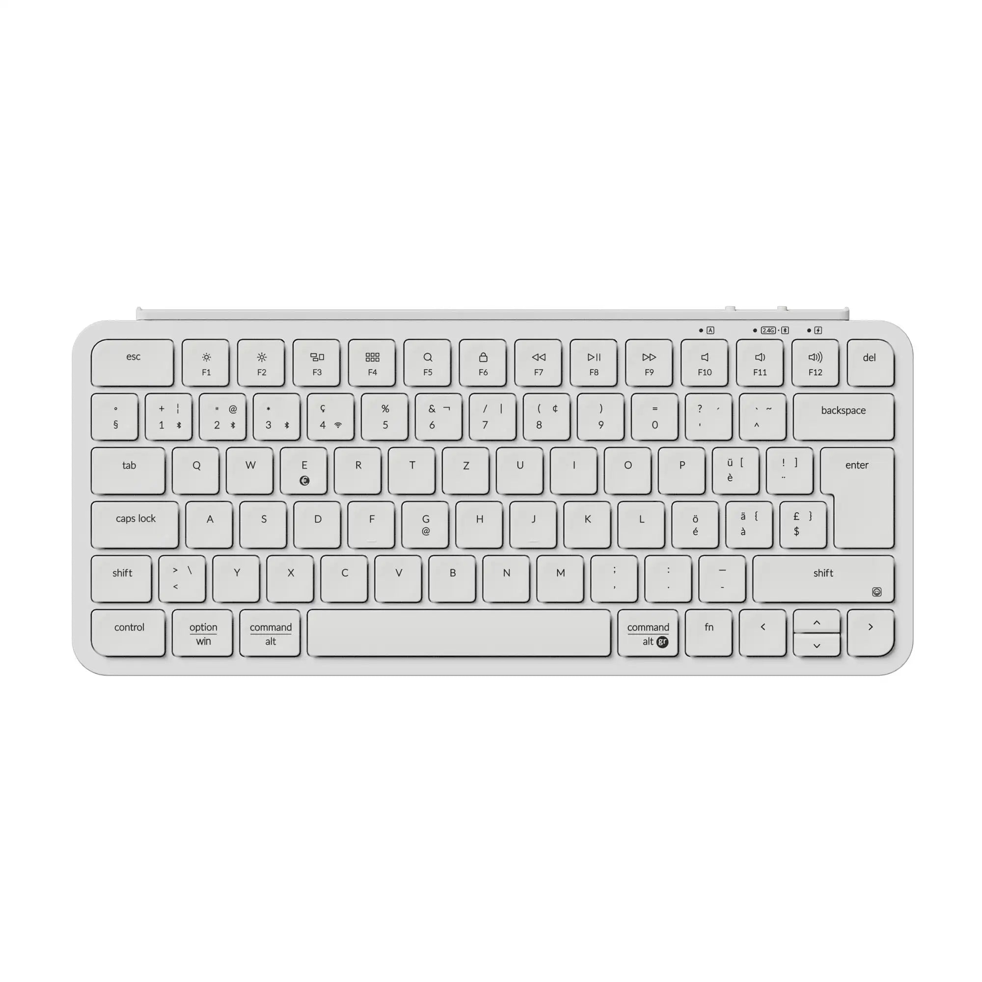 Keychron B1 Pro ISO Layout Ultra-Slim Wireless Keyboard Portable Lightweight 2.4GHz & Bluetooth Connections