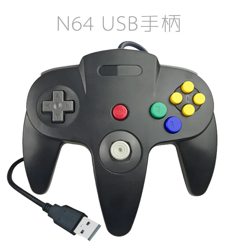 For Nintendo 64USB Wired Gamepad For Host N64 Controller Gamepad Joystick for Classic 64 Console Games for Mac Computer PC