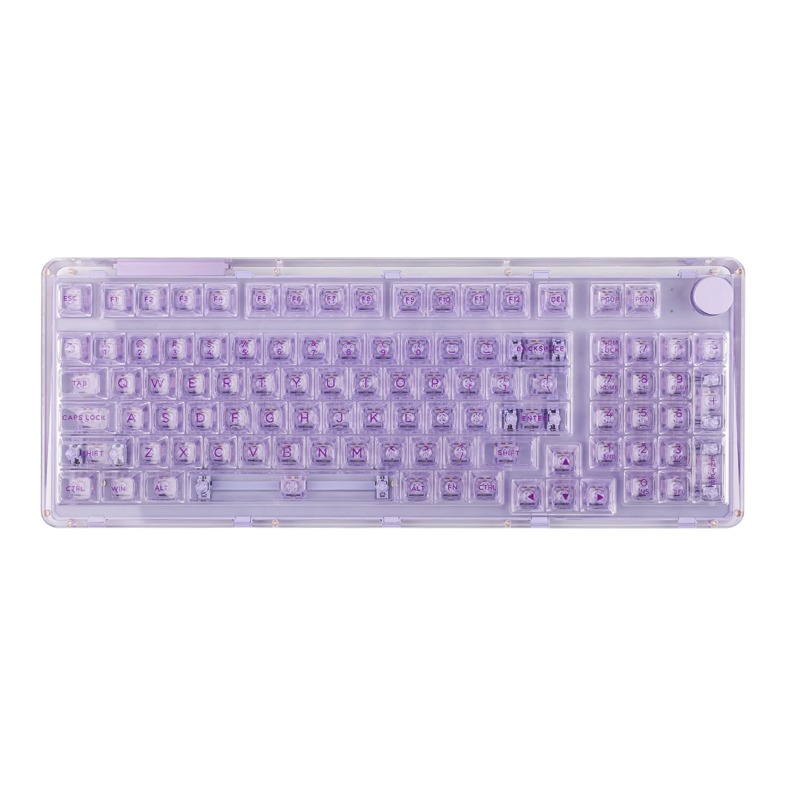 KiiBOOM Phantom 98 98-key Hot-swappable Wired/Bluetooth5.0/2.4GHz Wireless Acrylic Gasket Mechanical Keyboard