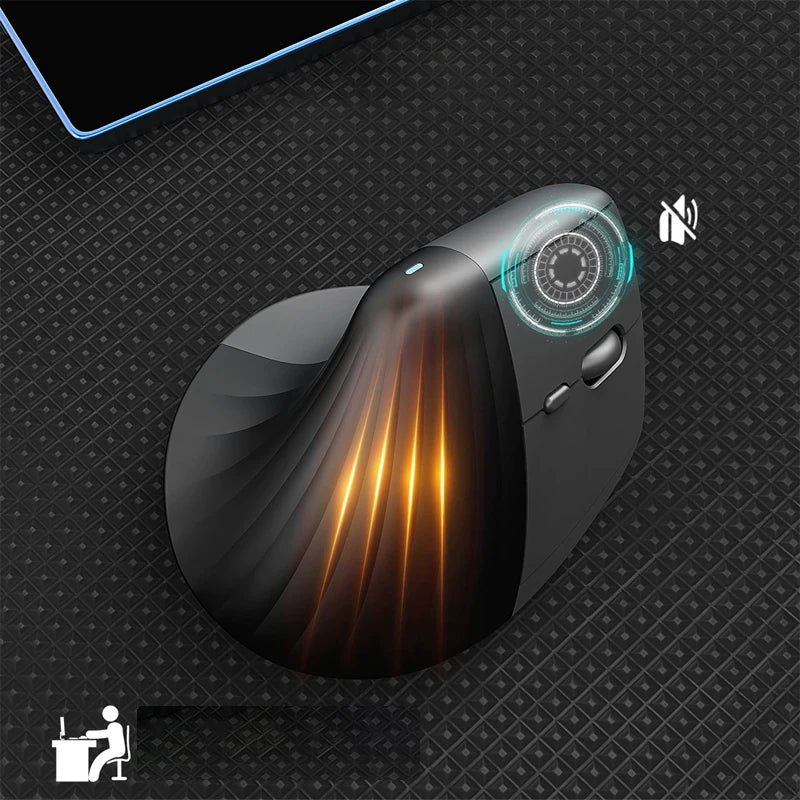 Lift Vertical Mouse  Ergonomic Wireless With Silent Click Bluetooth/Usb Dual Mode For Pc Laptop Tablet Wrist Pain