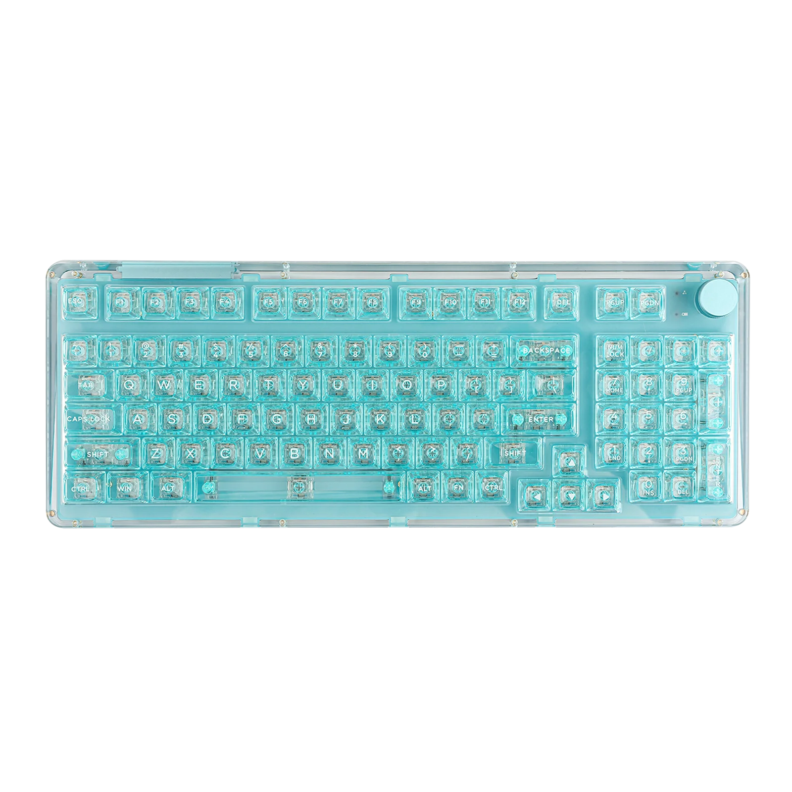 KiiBOOM Phantom 98 98-key Hot-swappable Wired/Bluetooth5.0/2.4GHz Wireless Acrylic Gasket Mechanical Keyboard