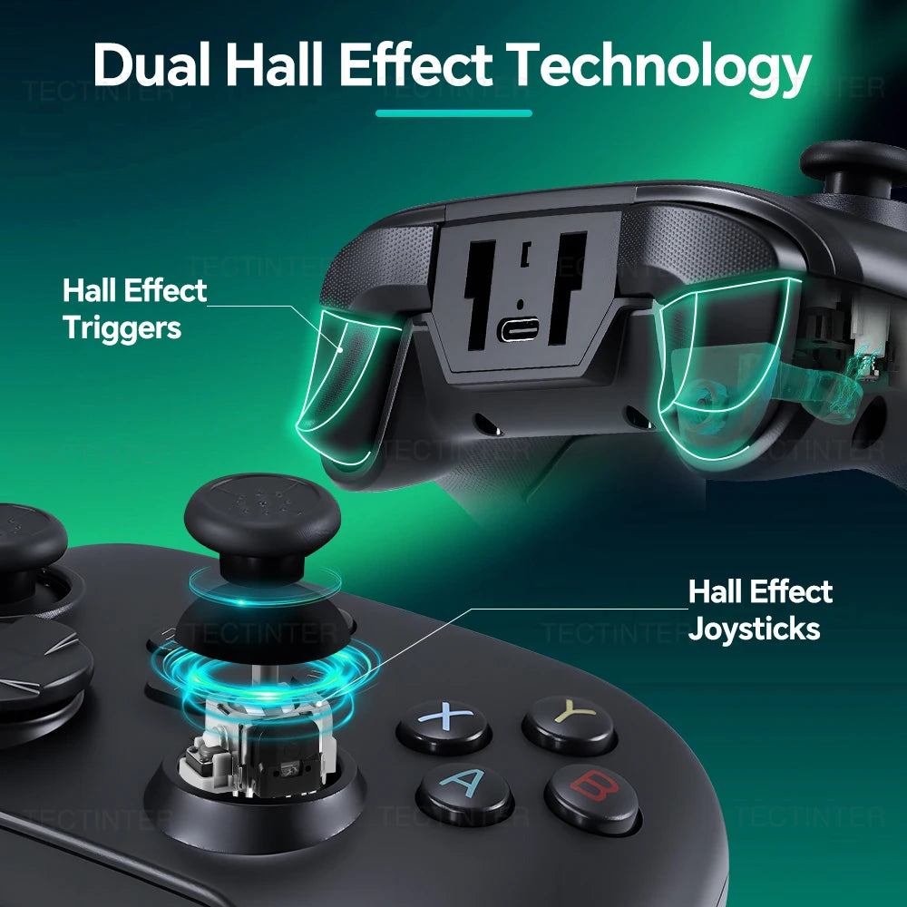 G6 Wireless Hall Effect Controller For Nintendo Switch 1/2 Gamepad For Switch/PS3/PS4/Android/IOS PC Controls Bluetooth Joystick