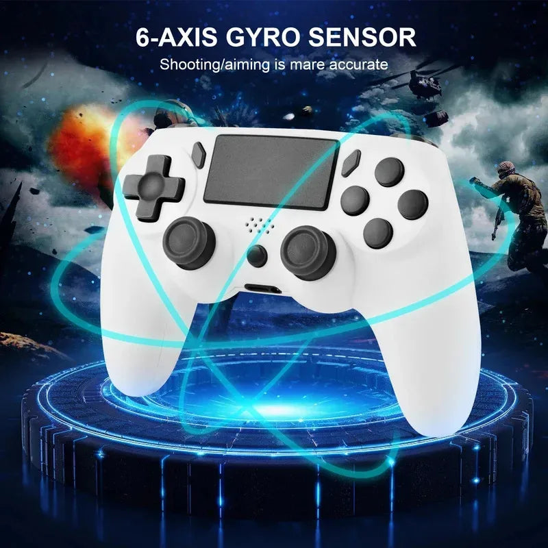 2026 Wireless Gamepad With 6-axis Gyroscope PC Joystick touchpad Dual Vibration For PS5 PS4 PC Multi-function Controller NEW HOT