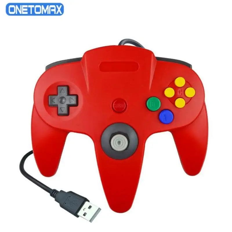 For Nintendo 64USB Wired Gamepad For Host N64 Controller Gamepad Joystick for Classic 64 Console Games for Mac Computer PC
