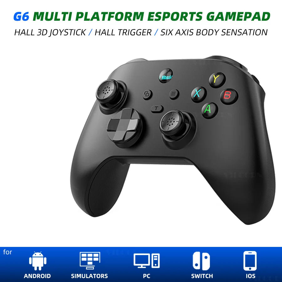 VILCORN G6 Wireless Game Controller for iOS/Android Smartphones Bluetooth-Compatible Gamepads for PC/SWITCH Hall Rocker Joystick