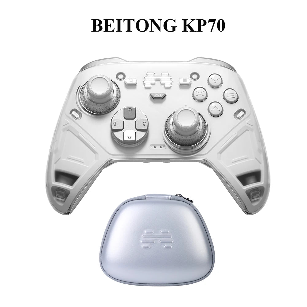 BEITONG KP70 Wireless Game Controller, Dual Auto-Sense Trigger, 6 Back Paddles for NS/PC/iOS/Android/Steam