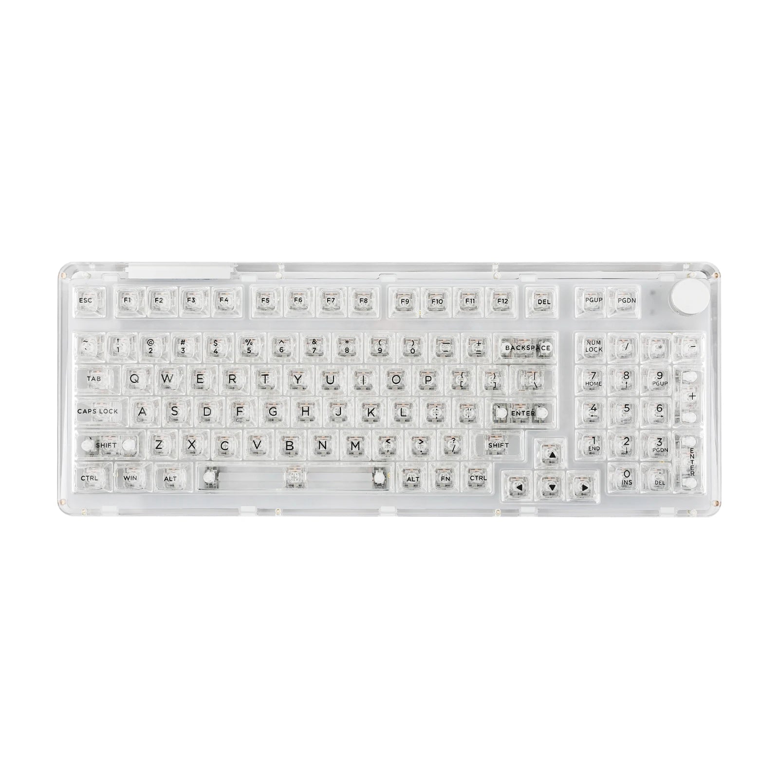 KiiBOOM Phantom 98 98-key Hot-swappable Wired/Bluetooth5.0/2.4GHz Wireless Acrylic Gasket Mechanical Keyboard