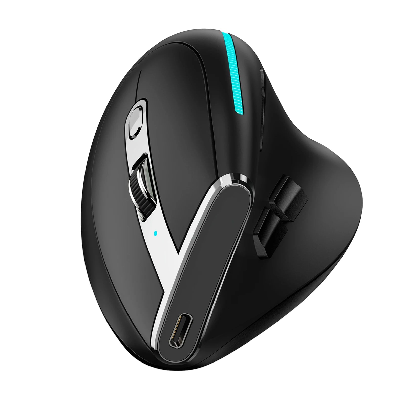 Wireless Vertical 2.4G Bluetooth Mouse Full Color Light 8 Key Programming Five Movement Speed Game Mouse 730mah Lithium Battery