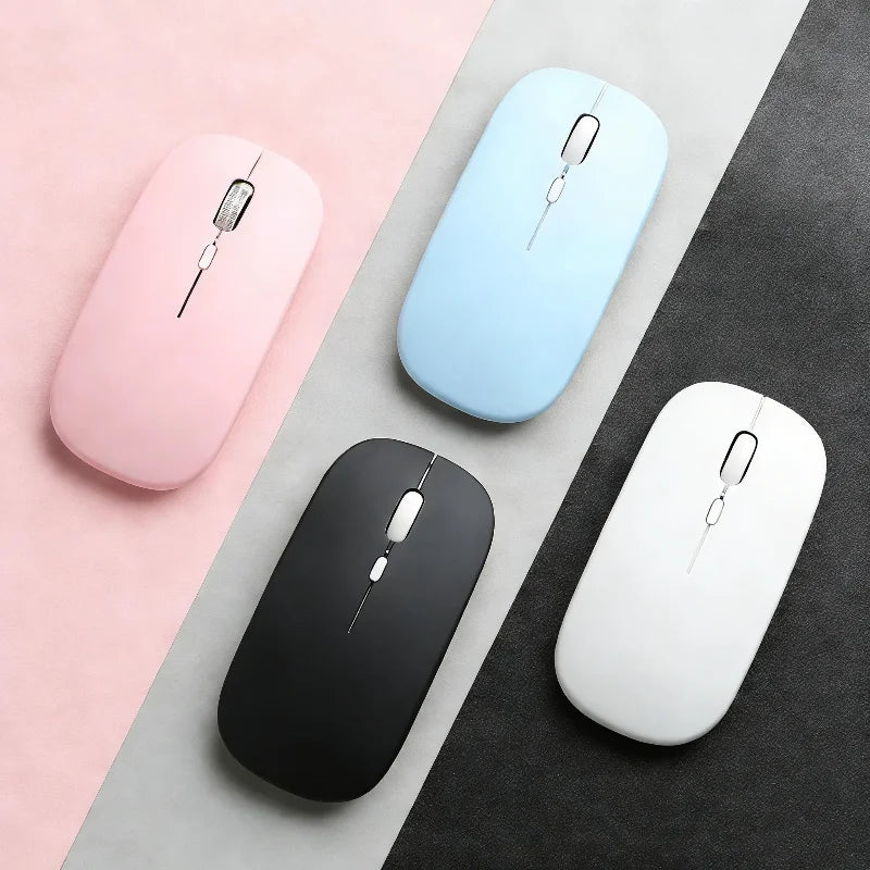Bluetooth Wireless Mouse 2.4G Dual Mode DPI Adjustable Type-C Rechargeable Silent Ergonomic Portable Office Mouse 2026