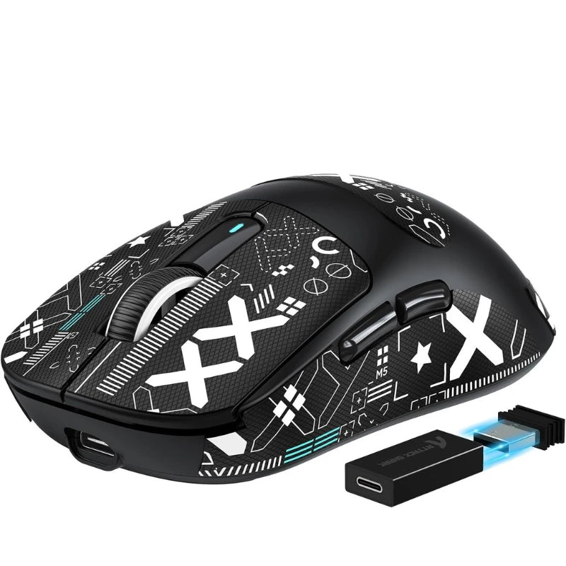 Attack Shark X3 Pro Wireless Gaming Mouse - PAW3395 26000DPI Tri-Mode (2.4G/BT/Wired) Macro Support RGB Ultra-Lightweight Design