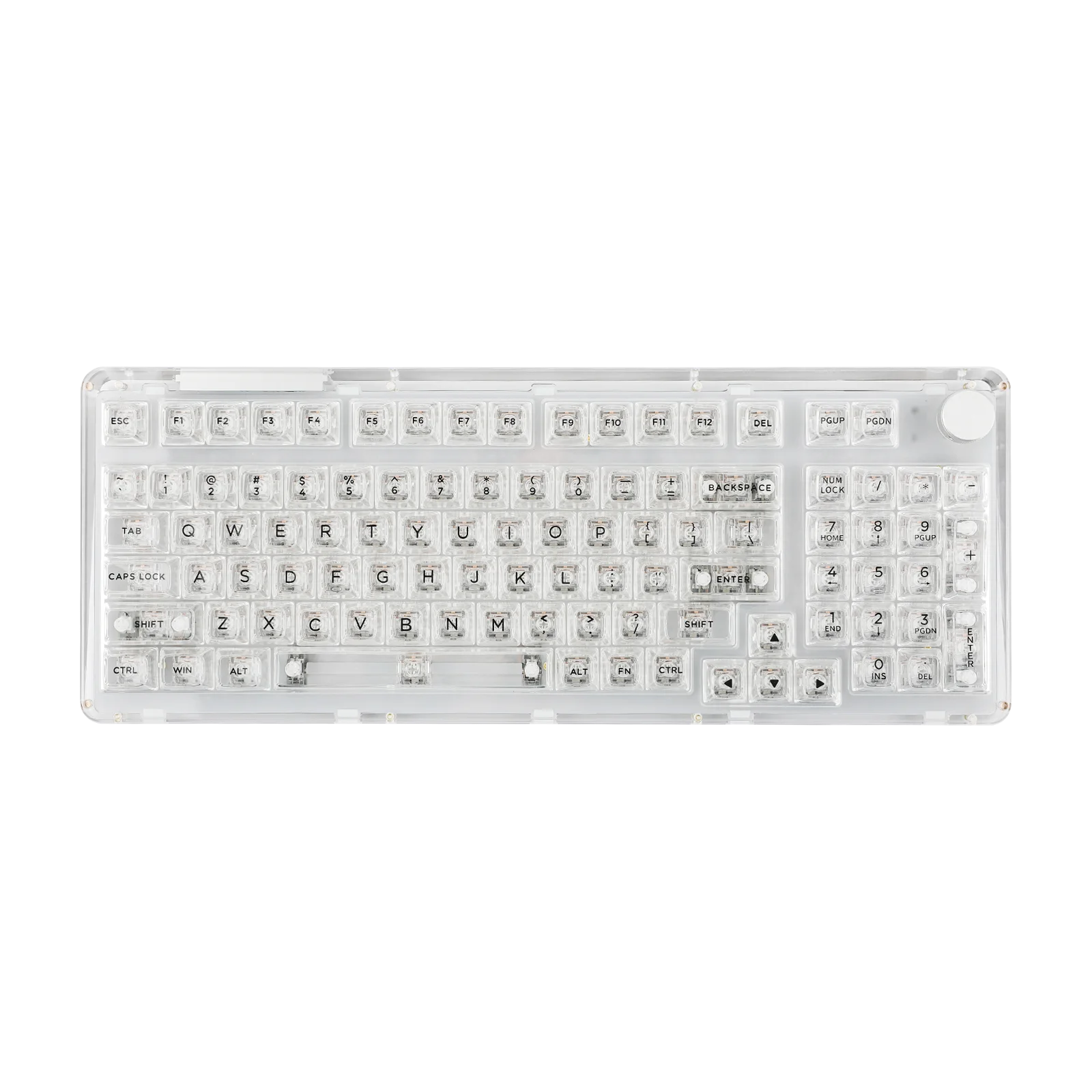 KiiBOOM Phantom 98 98-key Hot-swappable Wired/Bluetooth5.0/2.4GHz Wireless Acrylic Gasket Mechanical Keyboard