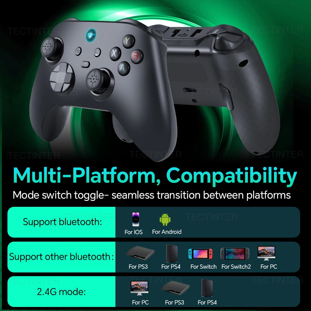 G6 Wireless Hall Effect Controller For Nintendo Switch 1/2 Gamepad For Switch/PS3/PS4/Android/IOS PC Controls Bluetooth Joystick