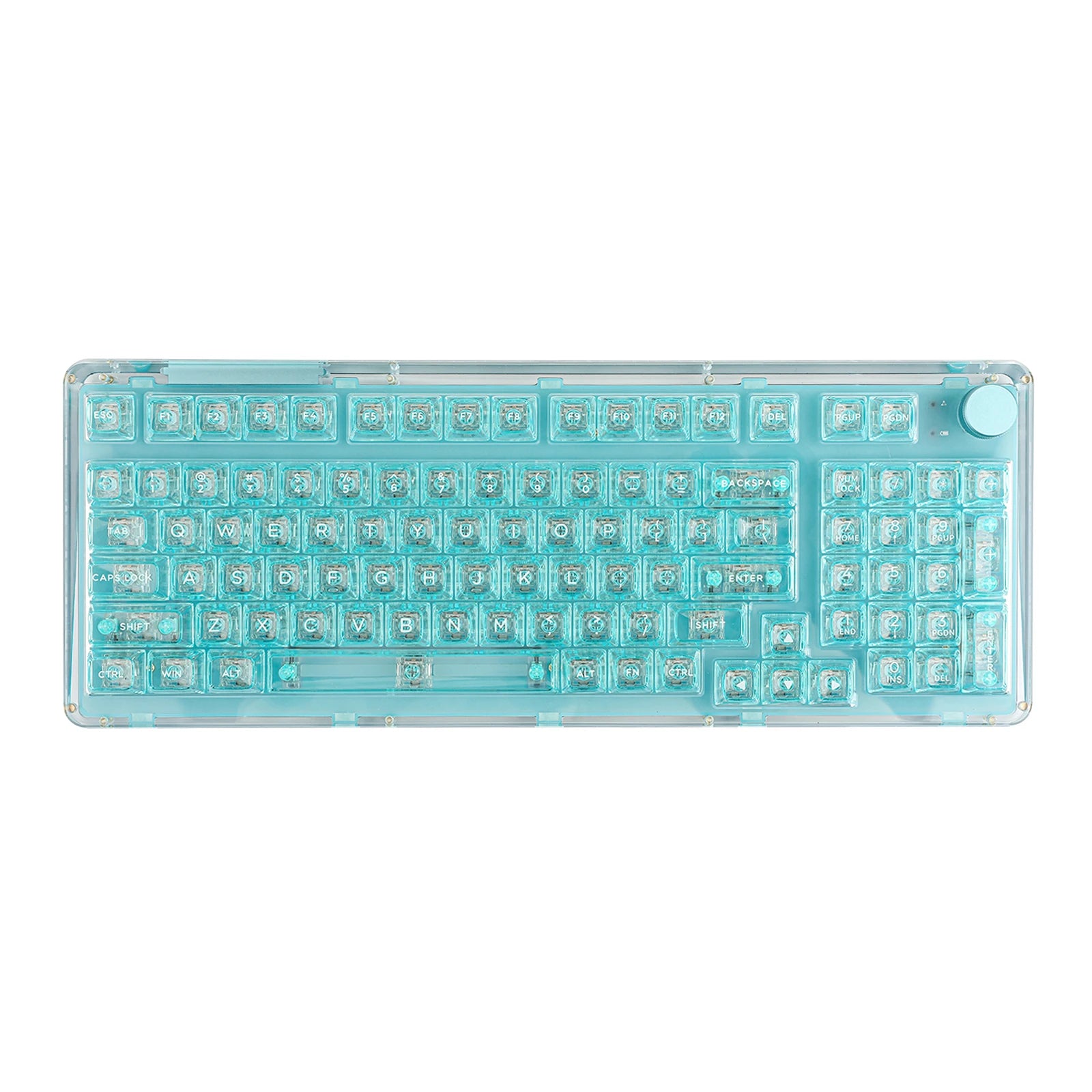 KiiBOOM Phantom 98 98-key Hot-swappable Wired/Bluetooth5.0/2.4GHz Wireless Acrylic Gasket Mechanical Keyboard