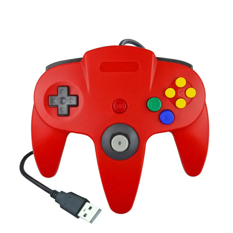 For Nintendo 64USB Wired Gamepad For Host N64 Controller Gamepad Joystick for Classic 64 Console Games for Mac Computer PC