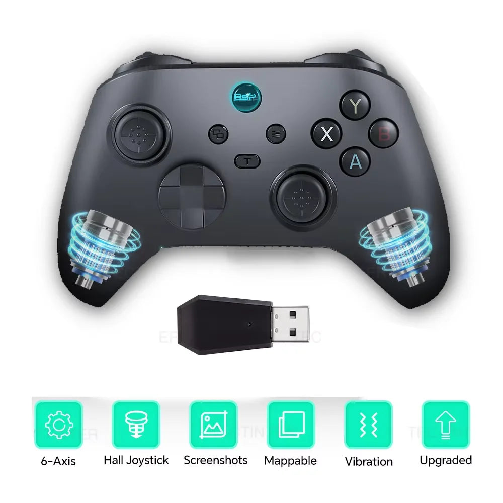 G6 Wireless Hall Effect Controller For Nintendo Switch 1/2 Gamepad For Switch/PS3/PS4/Android/IOS PC Controls Bluetooth Joystick