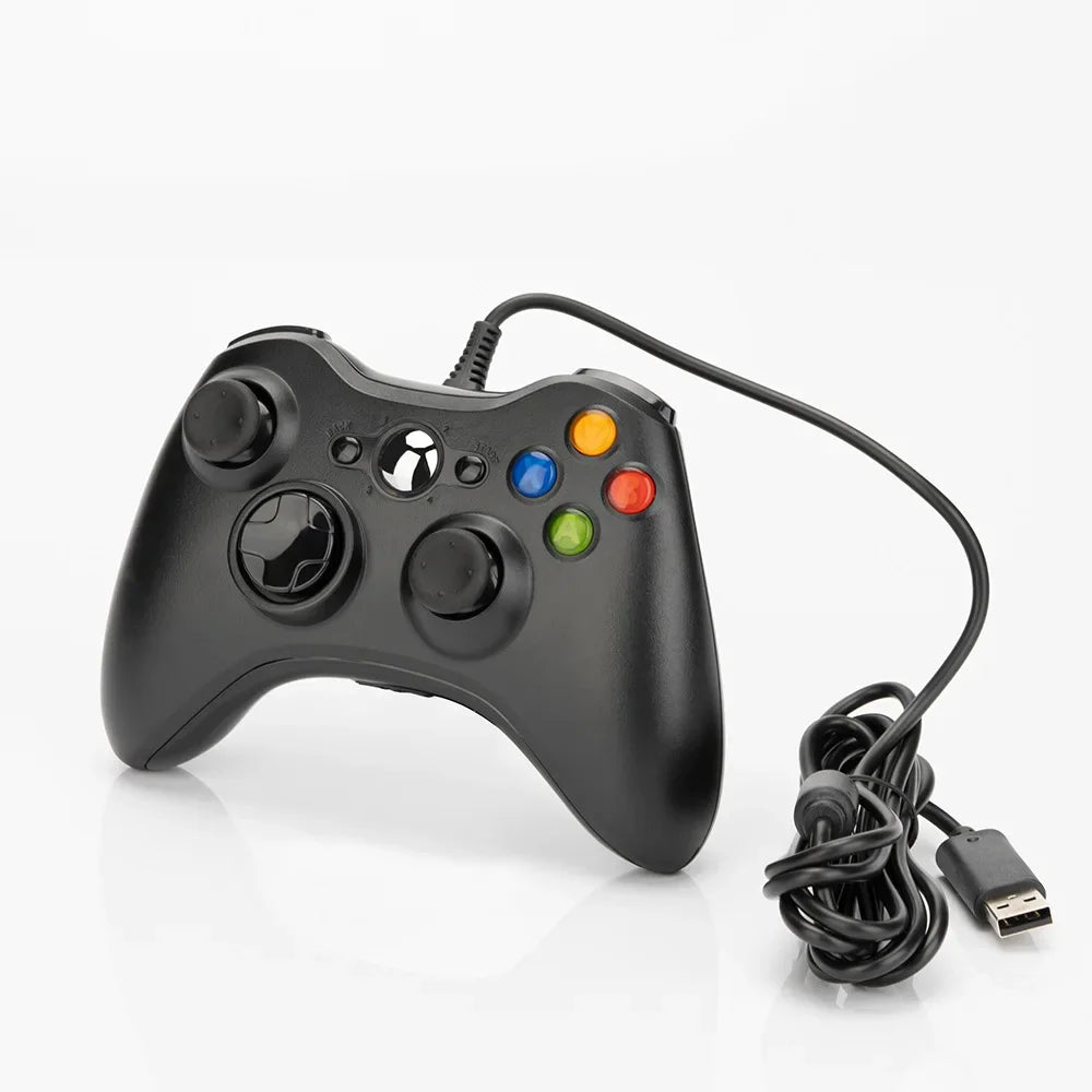 Wireless/Wired Controller For Xbox 360 Game Controller with Dual-Vibration Turbo Compatible with Xbox 360/360 Slim and PC Window