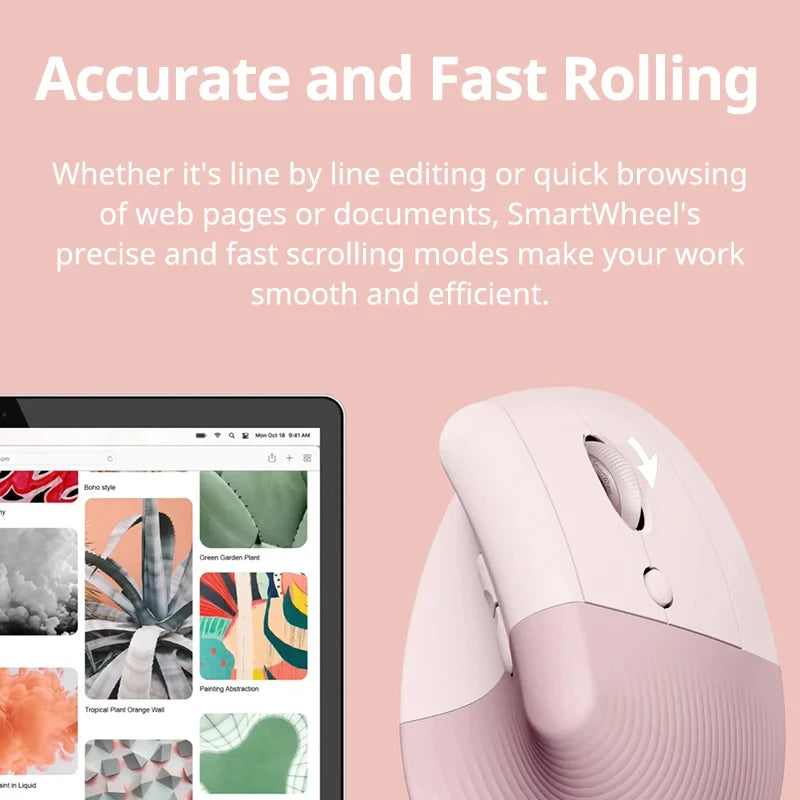 Lift Vertical Mouse  Ergonomic Wireless With Silent Click Bluetooth/Usb Dual Mode For Pc Laptop Tablet Wrist Pain